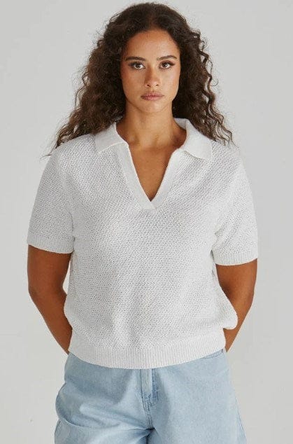 Load image into Gallery viewer, Sass Womens Aubrie Knit Polo

