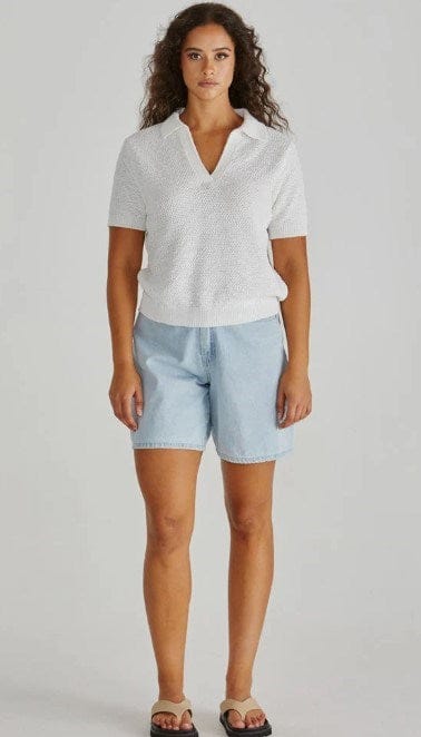 Load image into Gallery viewer, Sass Womens Aubrie Knit Polo
