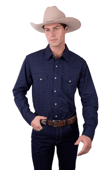 Pure Western Mens Ross Long Sleeve Shirt