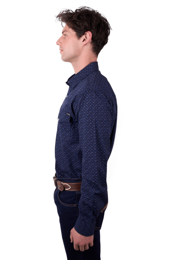 Load image into Gallery viewer, Pure Western Mens Ross Long Sleeve Shirt
