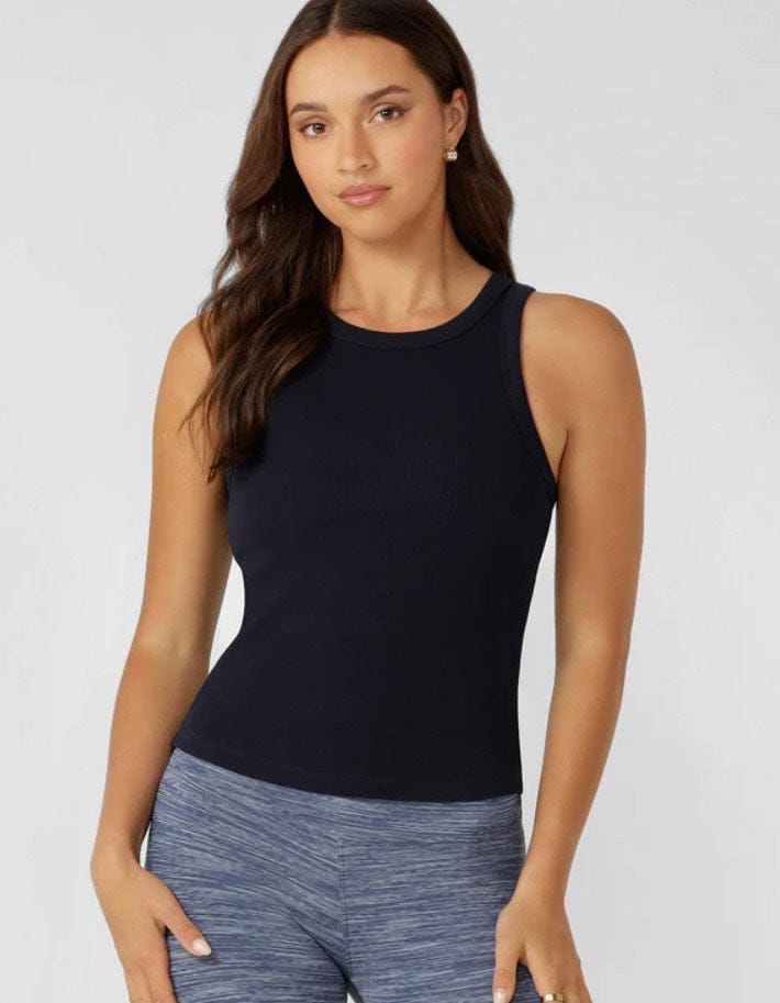 Load image into Gallery viewer, Lorna Jane LJ Basics Rib Tank - Oxford Navy
