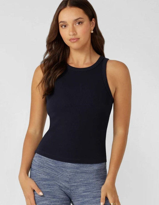 Lorna Jane LJ Basics Rib Tank - Oxford Navy