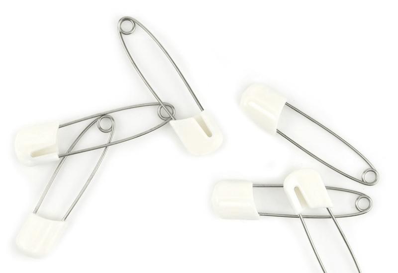 Load image into Gallery viewer, S.E.W 48mm Safety Nappy Pins - 6Pk
