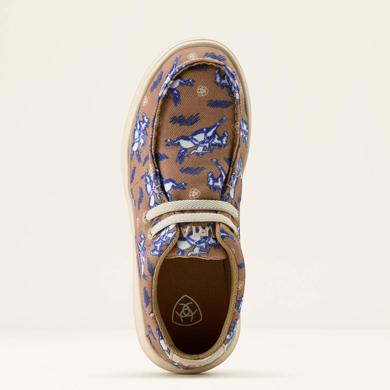 Load image into Gallery viewer, Ariat Kids Hilo - Natural Buckin Bronc Print
