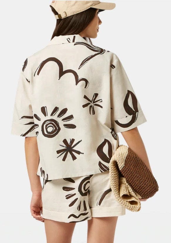 Load image into Gallery viewer, Scotch &amp; Soda Womens Printed Short Sleeved Shirt

