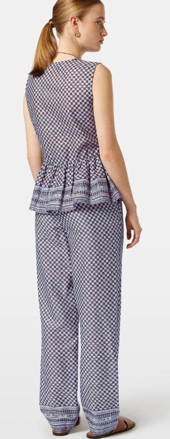 Load image into Gallery viewer, Scotch &amp; Soda Womens Sleeveless Bow Block Print Top
