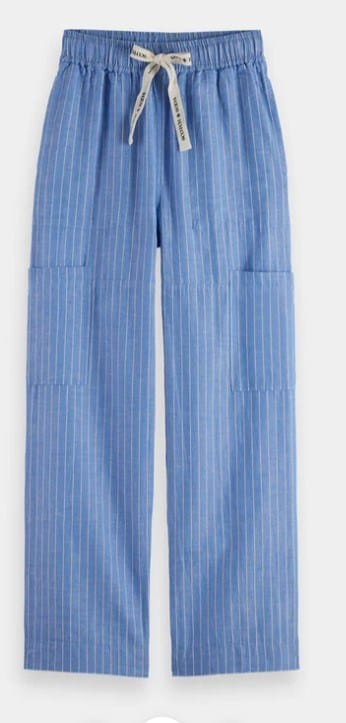 Load image into Gallery viewer, Scotch &amp; Soda Womens Noa Cargo High Rise Wide-Leg Pant
