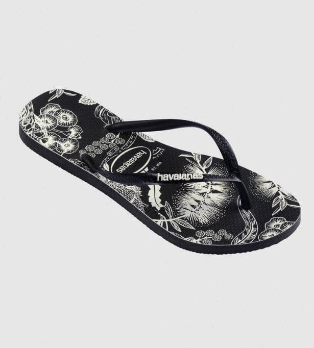 Load image into Gallery viewer, Havaianas Womens Slim B&amp;W Native Thongs
