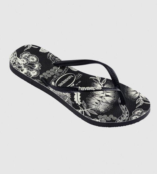 Havaianas Womens Slim B&W Native Thongs