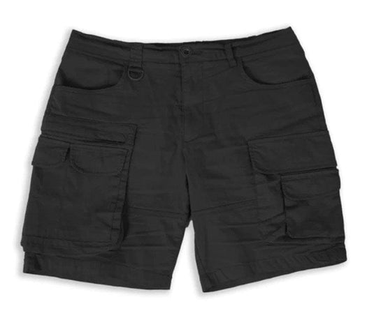 Silent Theory Mens Boundary Cargo Short - Washed Black