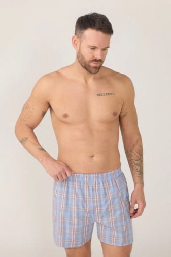 Contare Men Country 2 Pack Boxer Short - Denim Days
