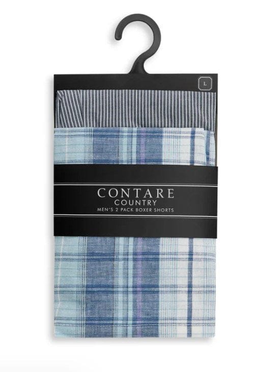 Load image into Gallery viewer, Contare Men Country 2 Pack Boxer Short - Denim Days
