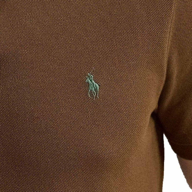 Load image into Gallery viewer, Polo Ralph Lauren Mens 100% Cotton Custom Slim Fit Knit Shirt - Brown

