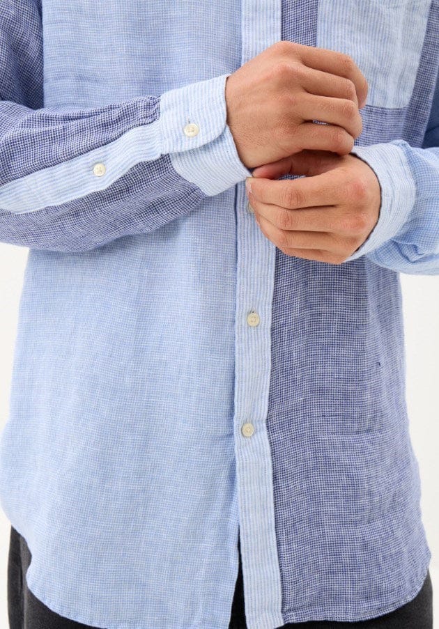 Load image into Gallery viewer, Polo Ralph Lauren Mens 100% Linen Classic Fit Woven Shirt - Blue
