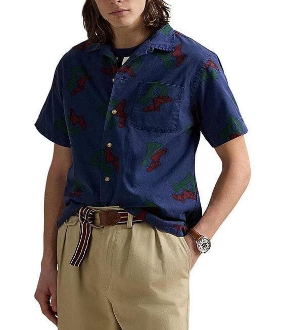 Load image into Gallery viewer, Polo Ralph Lauren Mens Classic Fit Short Sleeve Woven Shirt
