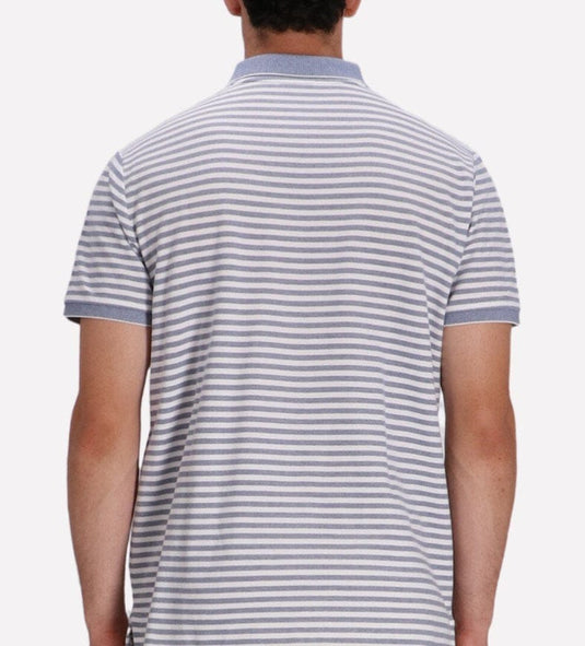 Polo Ralph Lauren Mens 100% Cotton Custom Slim Fit Short Sleeve Knit Shirt - Blue