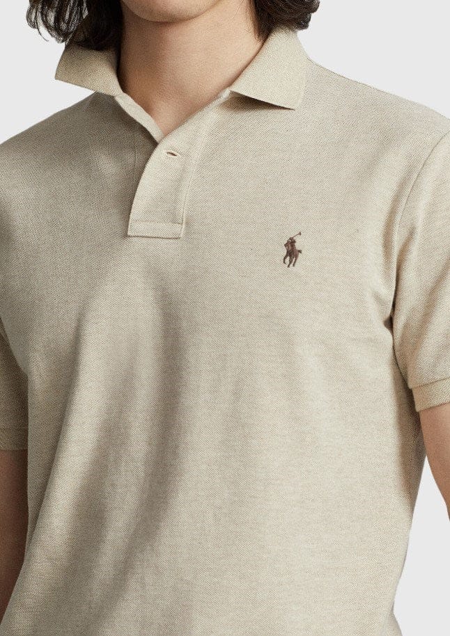 Load image into Gallery viewer, Polo Ralph Lauren Mens 100% Cotton Custom Slim Fit Short Sleeve Knit Shirt - Grey
