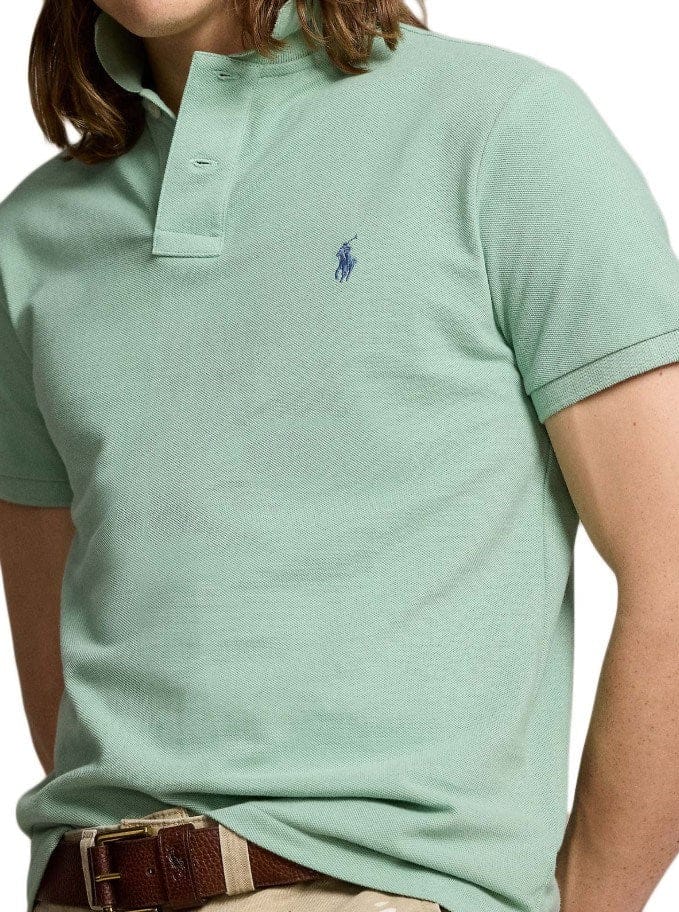 Load image into Gallery viewer, Polo Ralph Lauren Mens 100% Cotton Custom Slim Fit Short Sleeve Knit Shirt - Green

