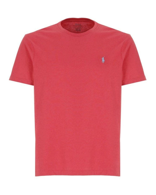 Ralph Lauren Mens Custom Slim Fit Knit T-Shirt - Red