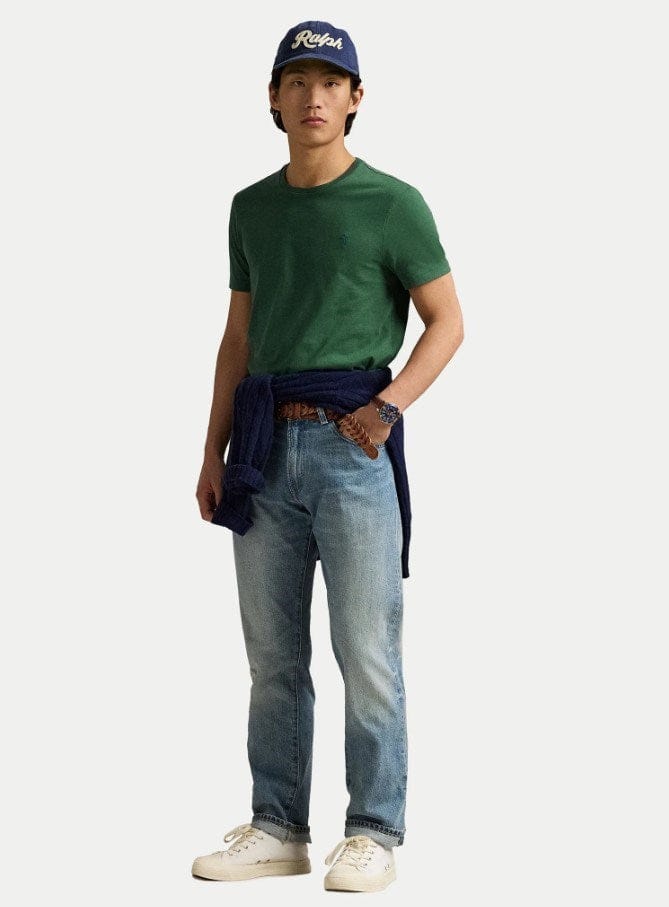 Load image into Gallery viewer, Ralph Lauren Mens Custom Slim Fit Knit T-Shirt - Green
