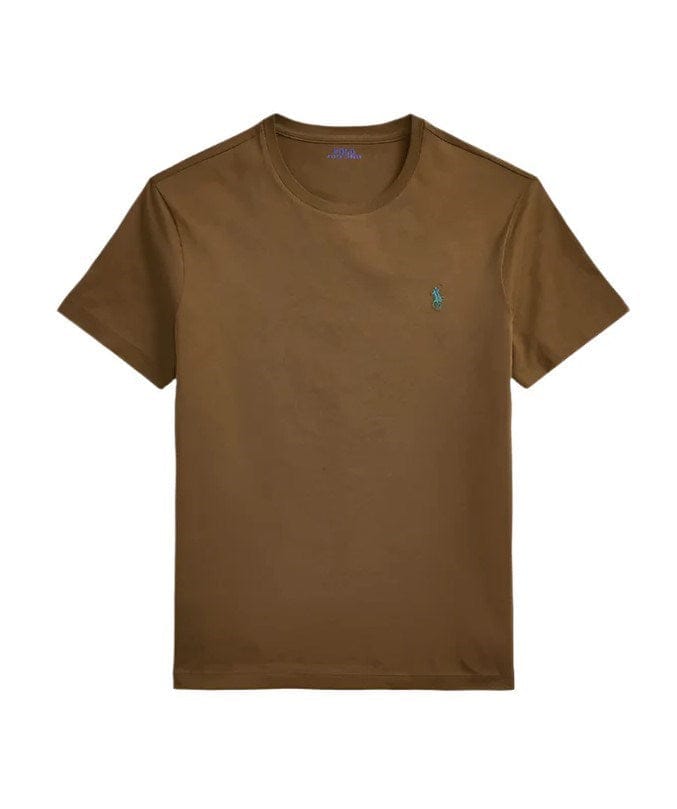 Load image into Gallery viewer, Ralph Lauren Mens Custom Slim Fit Knit T-Shirt - Brown
