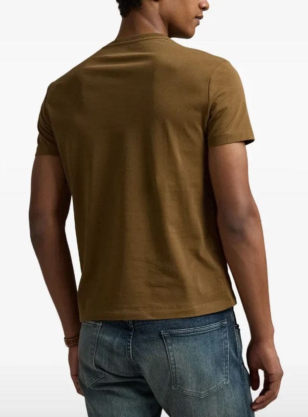 Load image into Gallery viewer, Ralph Lauren Mens Custom Slim Fit Knit T-Shirt - Brown
