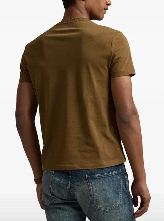 Ralph Lauren Mens Custom Slim Fit Knit T-Shirt - Brown