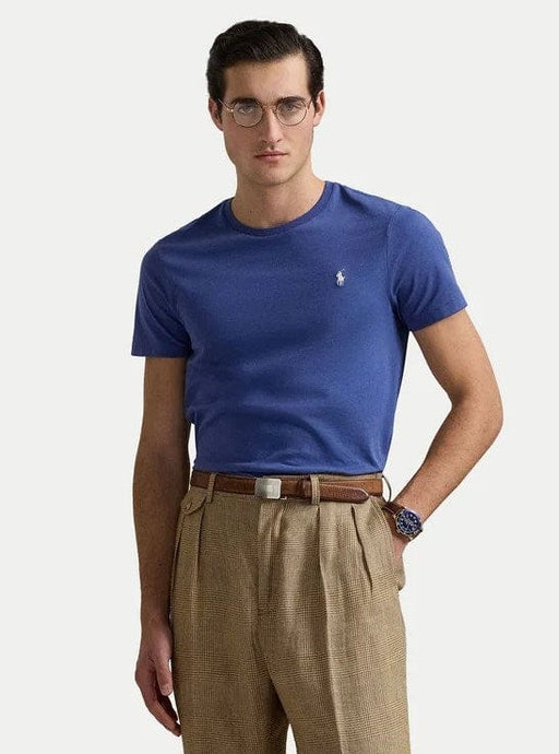 Ralph Lauren Mens Custom Slim Fit Knit T-Shirt - Blue