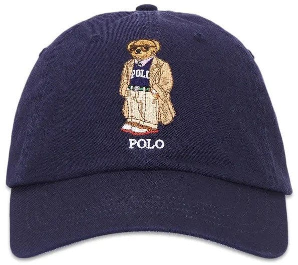 Ralph Lauren Mens Cotton Chino Cap - Navy Bear