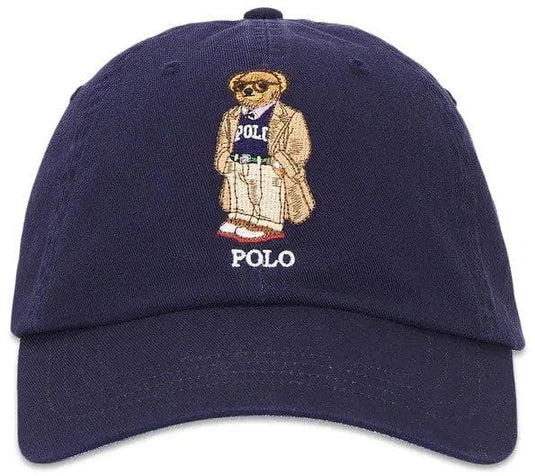 Ralph Lauren Mens Cotton Chino Cap - Navy Bear