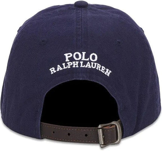 Ralph Lauren Mens Cotton Chino Cap - Navy Bear