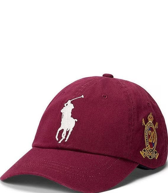 Load image into Gallery viewer, Ralph Lauren Cotton Chino Cap - Red Big Pony
