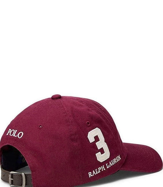 Ralph Lauren Cotton Chino Cap - Red Big Pony