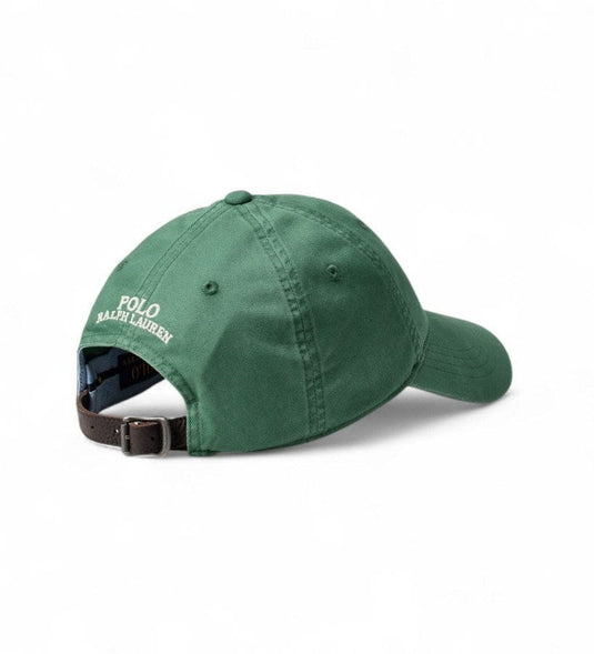 Ralph Lauren Mens Cotton Chino Cap - Green Pony