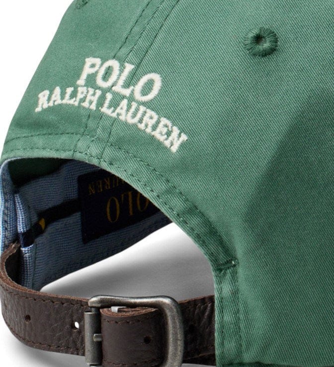 Load image into Gallery viewer, Ralph Lauren Mens Cotton Chino Cap - Green Pony
