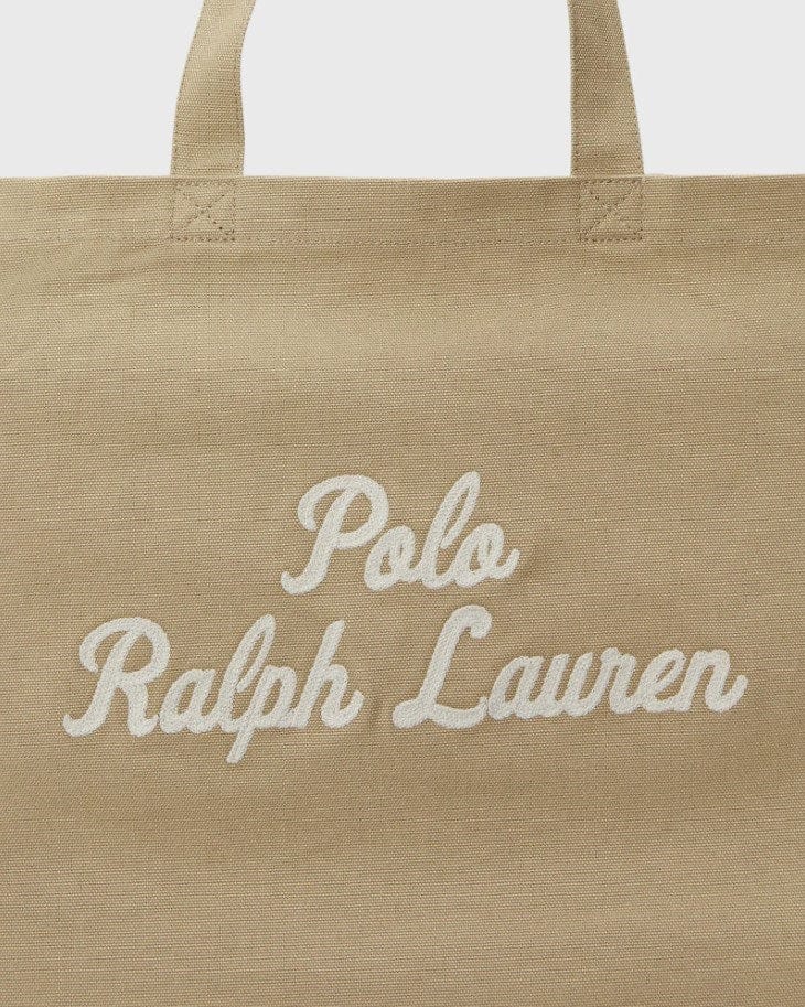 Load image into Gallery viewer, Polo Ralph Lauren Large Cotton Tote Bag - Tan

