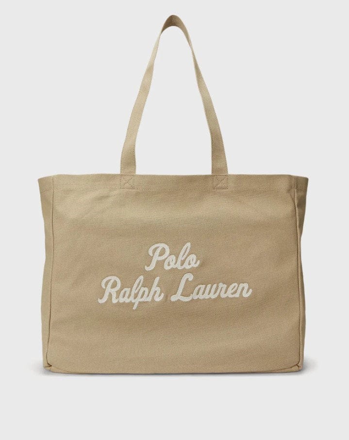 Load image into Gallery viewer, Polo Ralph Lauren Large Cotton Tote Bag - Tan
