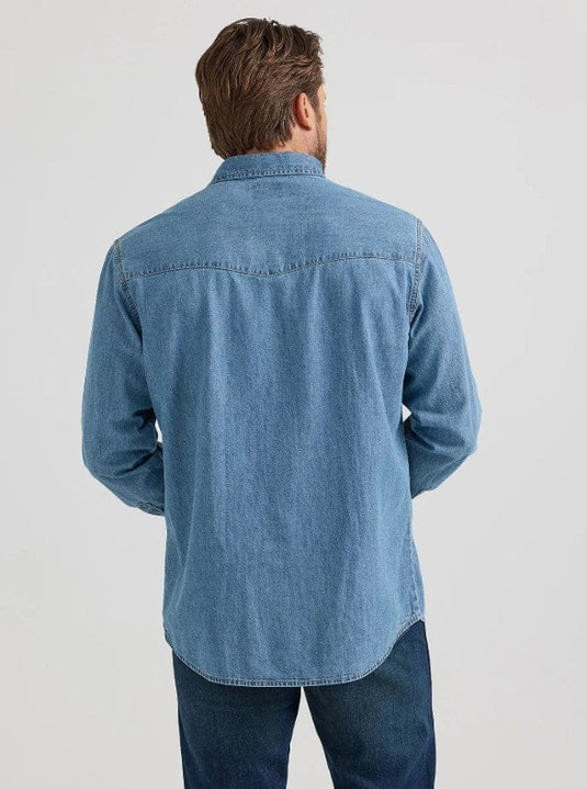 Wrangler Mens Classic Fit Denim Shirt