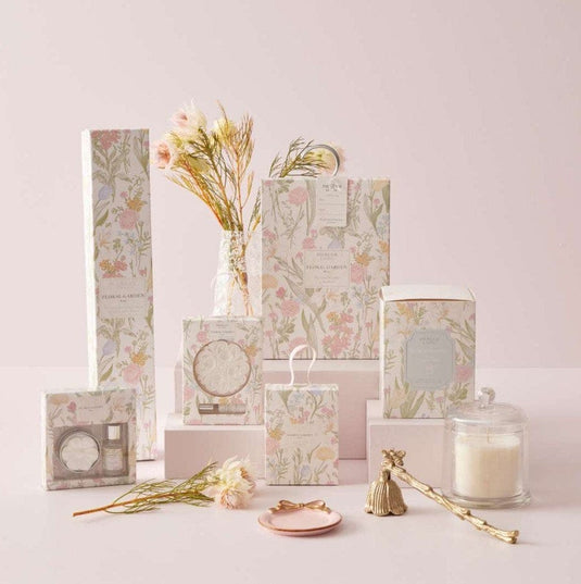 Pilbeam Floral Garden Scented Hanging Sachets Set of 4 - Rose