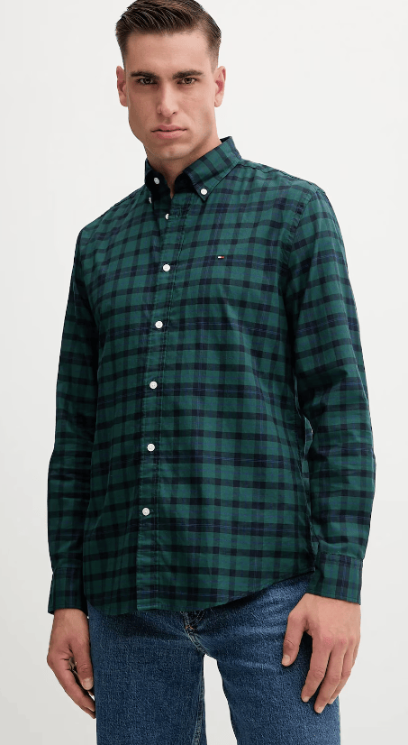 Load image into Gallery viewer, Tommy Hilfiger Blackwatch Regular Fit Shirt - Preppy Navy Check
