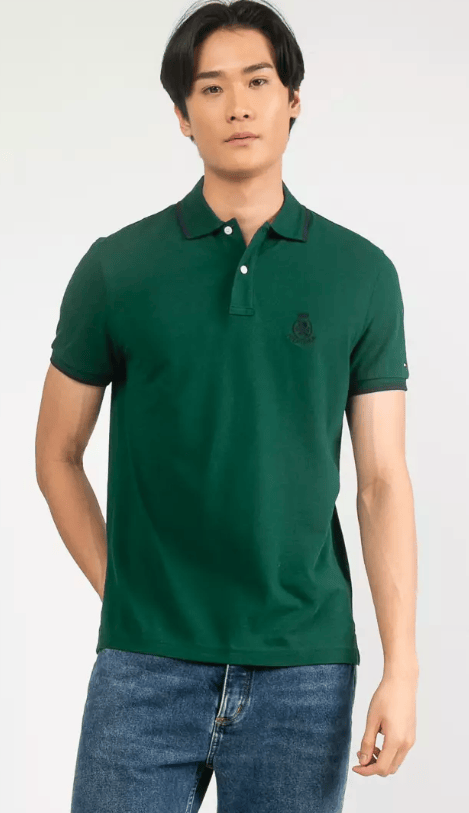 Tommy Hilfiger Holiday Crest Polo Shirt - Ornamental Green