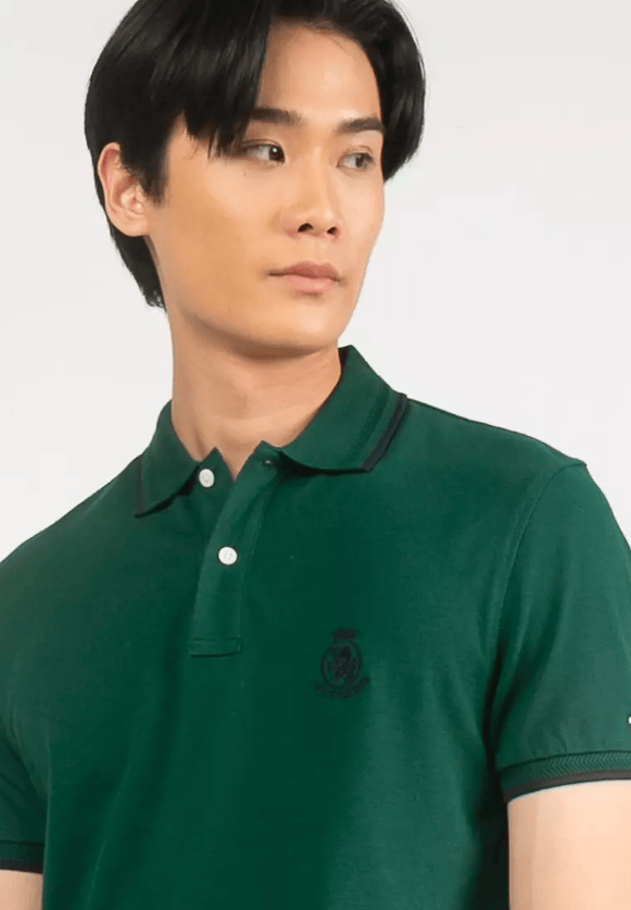 Load image into Gallery viewer, Tommy Hilfiger Holiday Crest Polo Shirt - Ornamental Green
