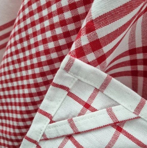 Rans MilanTea Towel Pack of 5 - Red