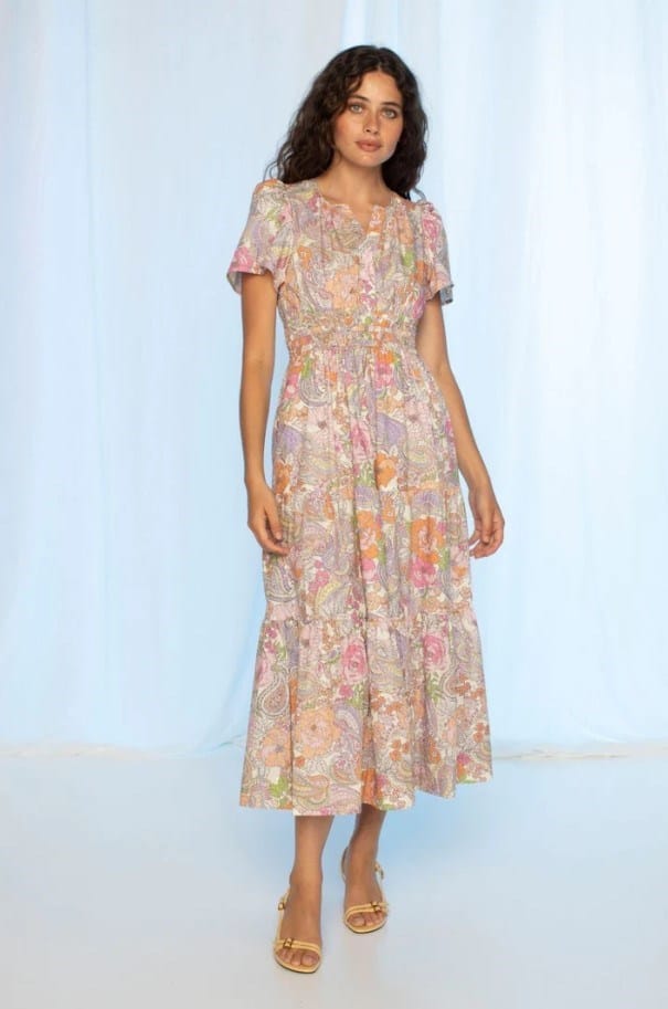 Load image into Gallery viewer, Kachel Womens Scarlett Maxi Dress
