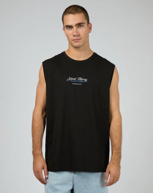 Load image into Gallery viewer, Silent Theory Mens No Brainer Muscle - Black
