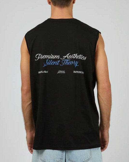 Silent Theory Mens No Brainer Muscle - Black