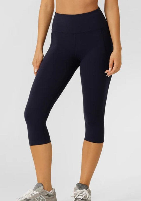 Lorna Jane Womens Amy Phone Pocket 3/4 Tech Leggings