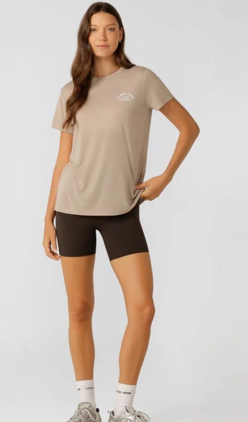 Load image into Gallery viewer, Lorna Jane Womens Lotus T-Shirt - Latte
