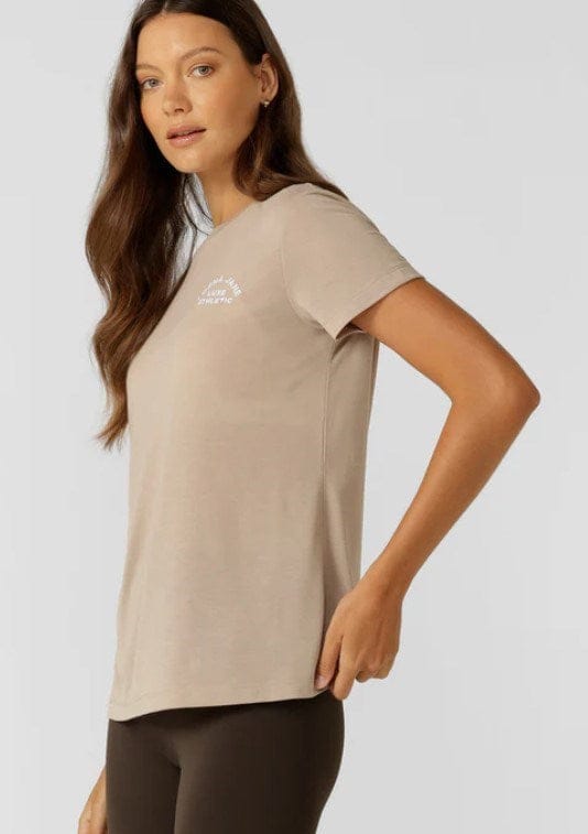 Load image into Gallery viewer, Lorna Jane Womens Lotus T-Shirt - Latte
