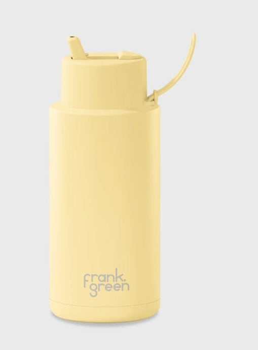 Frank Green Ceramic Reusable Bottle 1L - Buttermilk